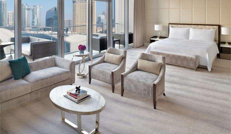 Address Dubai Mall Szoba fotó A suite at the Ritz-Carlton, DIFC