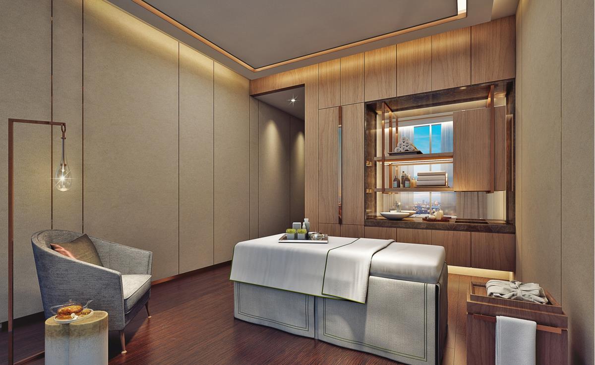 Address Dubai Mall Kültér fotó A treatment room at the spa